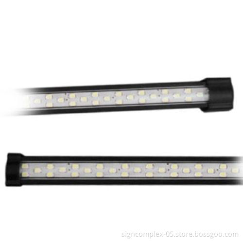 LED Cabinet Lights with 24V DC Voltage, Available in Brushed Silver Black, Clear/Milky Lens Cover